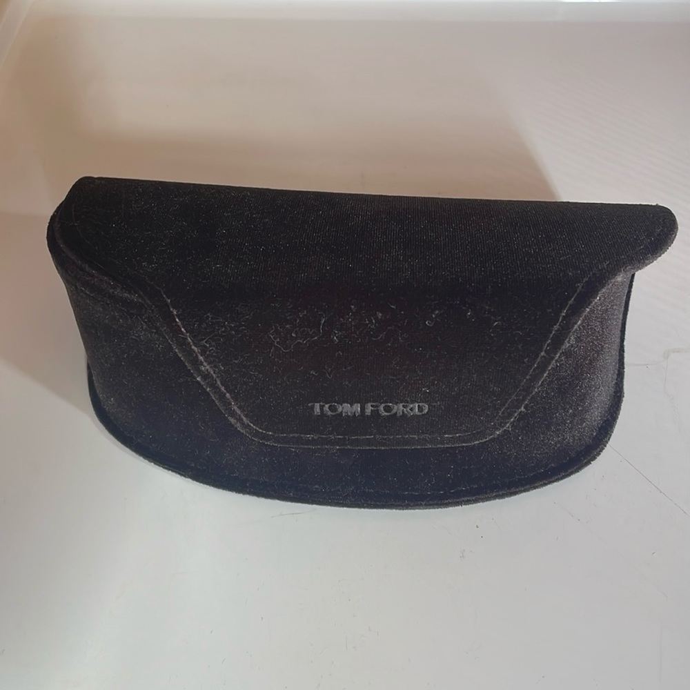 Tom Ford sunglasses case with Tom Ford wipe